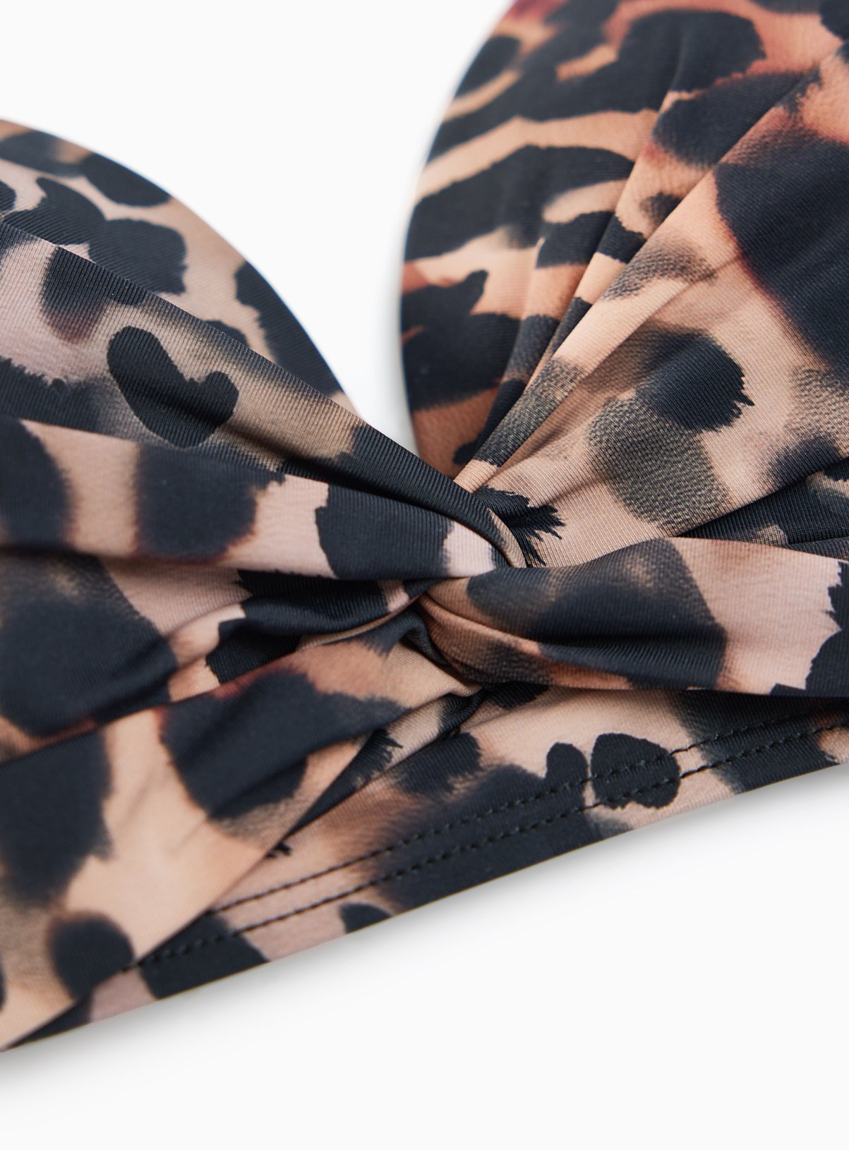 Animal Print Twist Front Bikini Top 20 - Image 4 thumbnail